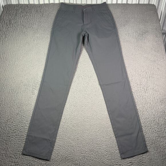 Marcus Pierce Performance Pants Mens 29x36 Gray Lightweight Golf Commuter - Picture 2 of 10